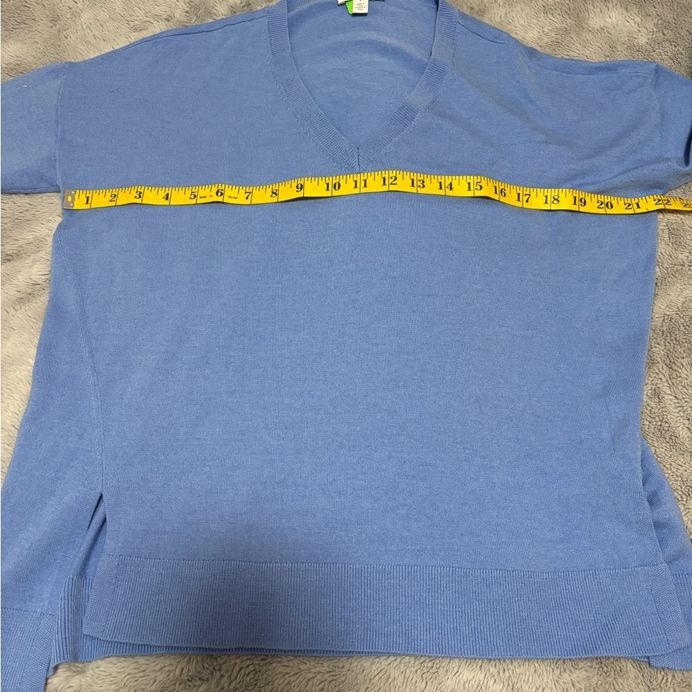 Oversized Blue Wool Sweater By Nordstrom Light Blue Size Small - Picture 4 of 5